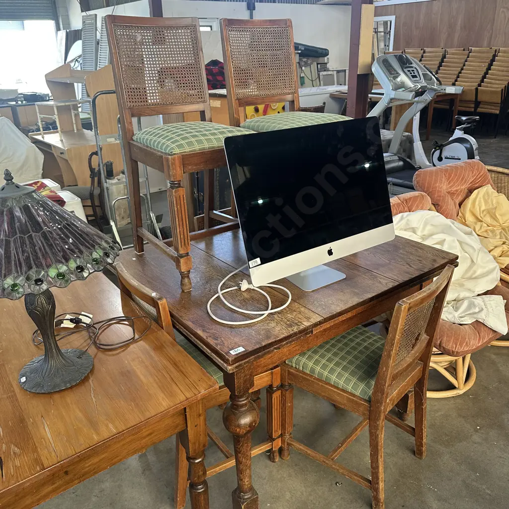 Oak table & 6 needs some TLC Image 1++