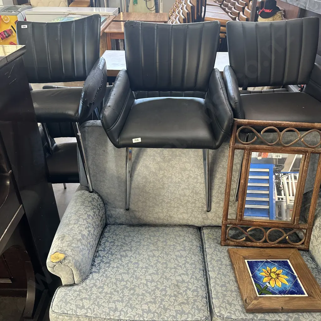 set 6 chairs and sofa - need work Image 1++