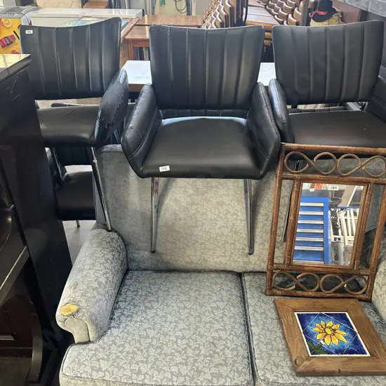 set 6 chairs and sofa - need work