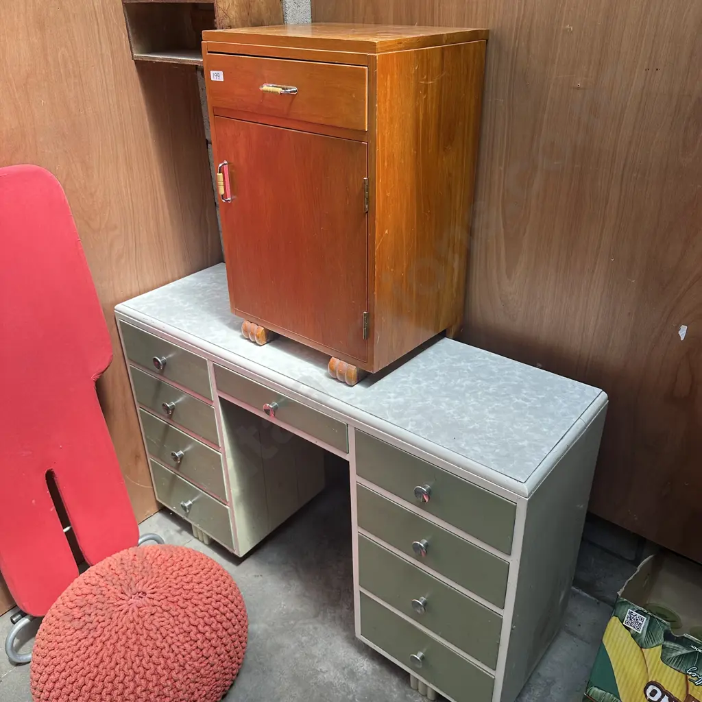 Desk and bedside cabinet Image 1++