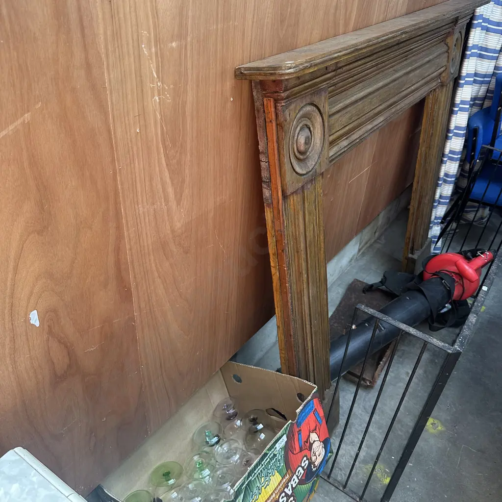 Fire surround and 2 box glassware Image 1++