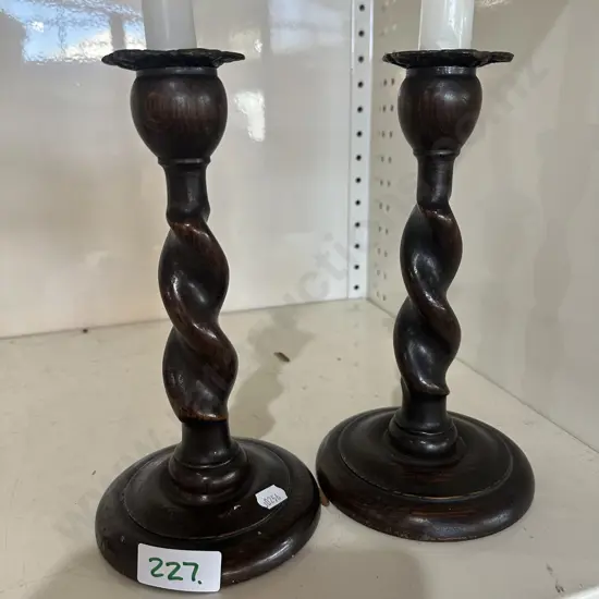 Barley twist candle sticks