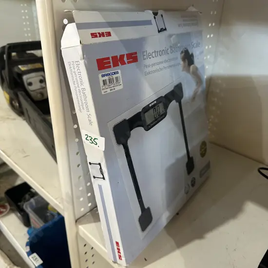 Boxed Electronic bathroom scale.