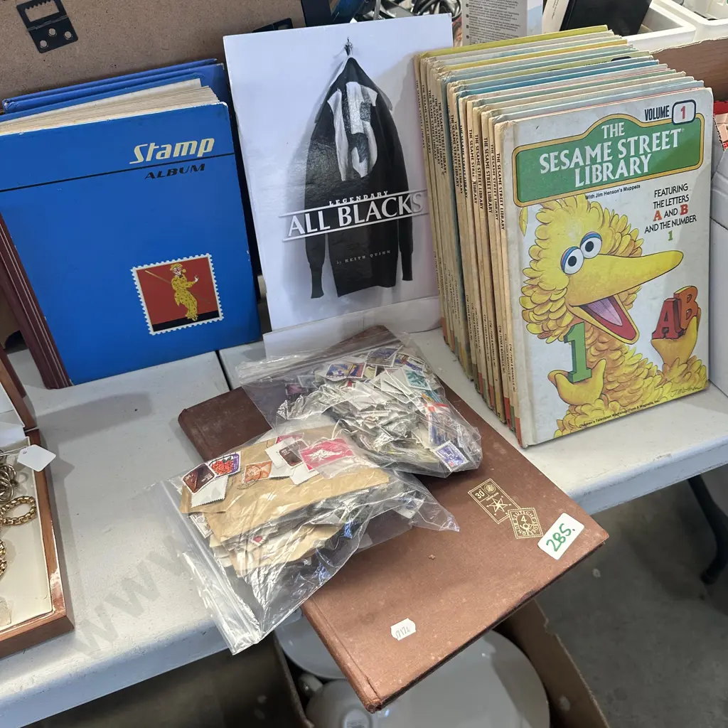 Stamps plus Sesame Street Library books etc. Image 1++