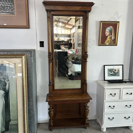 Antique  mirror on stand 2pc   2180mm high x 795mm wide x 300mm deep.