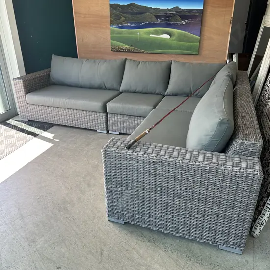 Tidy outdoor modular corner suite ex Hutchinsons