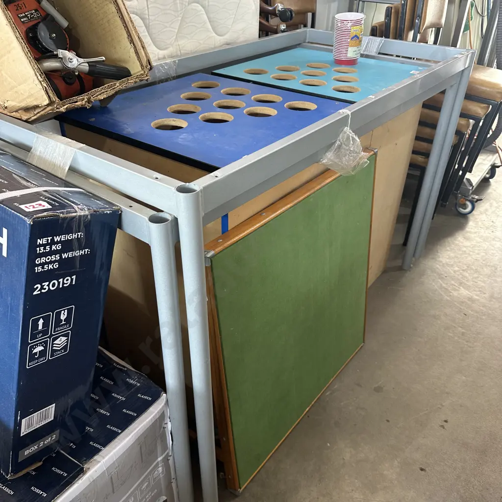 Two table frames plus 9 separate tops (2pics) Image 1++