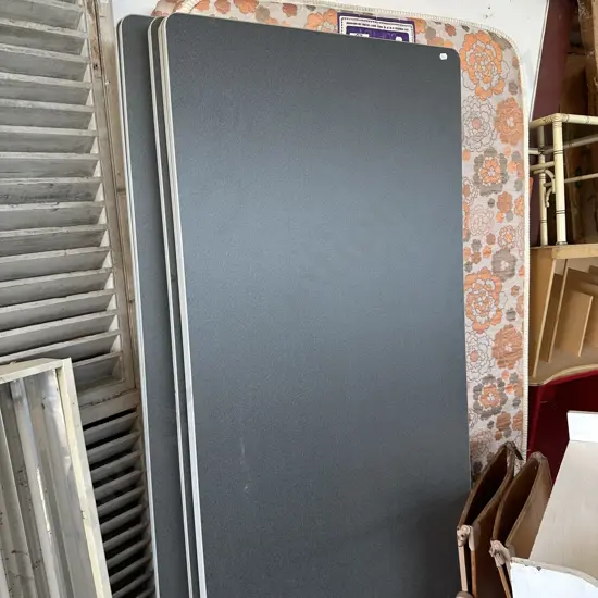 Two table frames plus 9 separate tops (2pics)