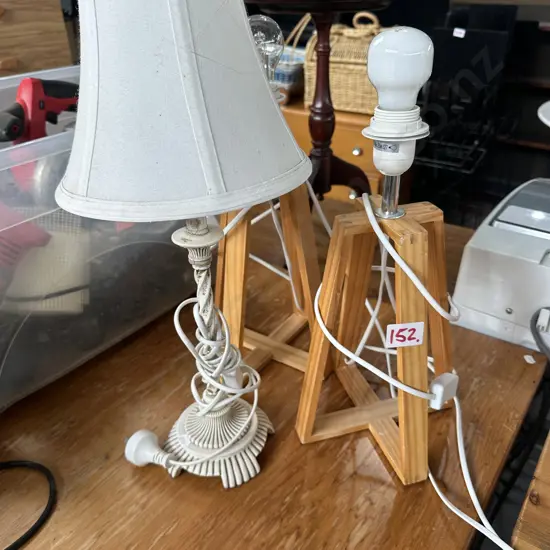 Pair of lamps and another