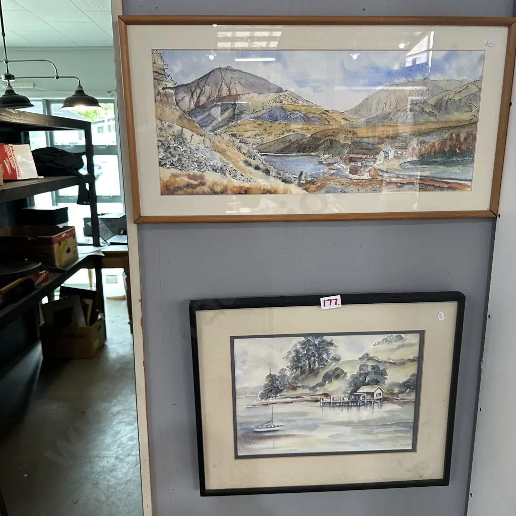 2 water colours, Rae Thomson & Julia Ralph Image 1++