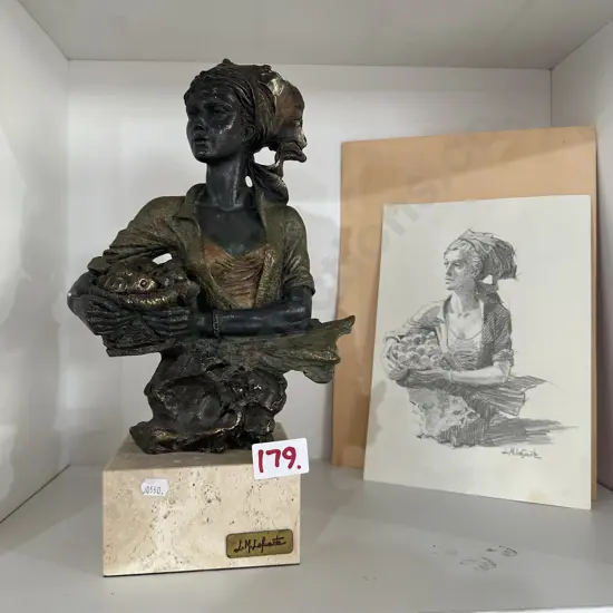 Bronze by Spanish sculpture Luis Martinez Lafuente Ltd No 272 / 2500  (380mm)