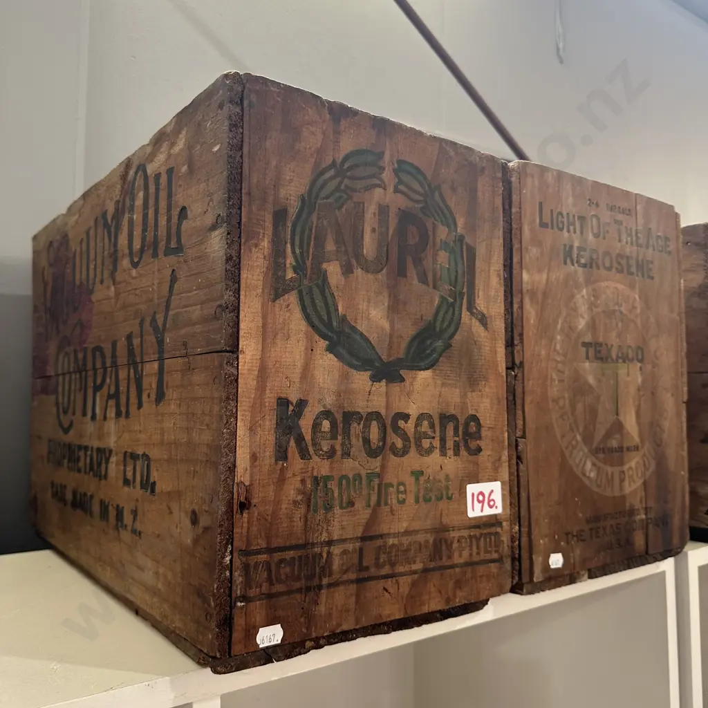 texaco and vacuum wooden boxes Image 1++