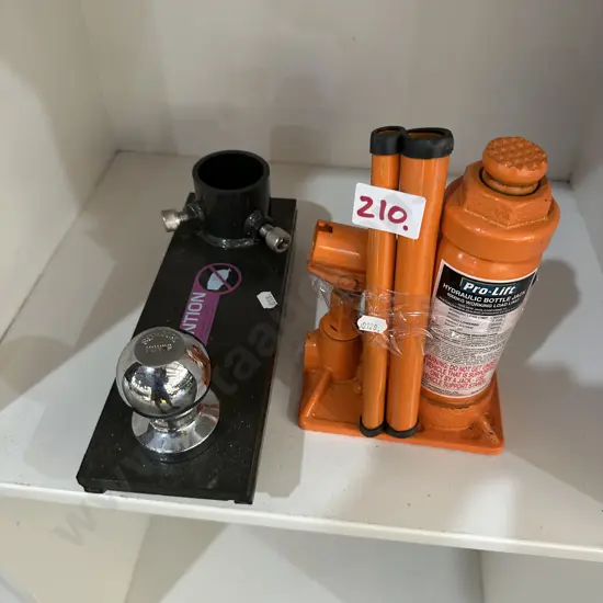 bottle jack and towball extension