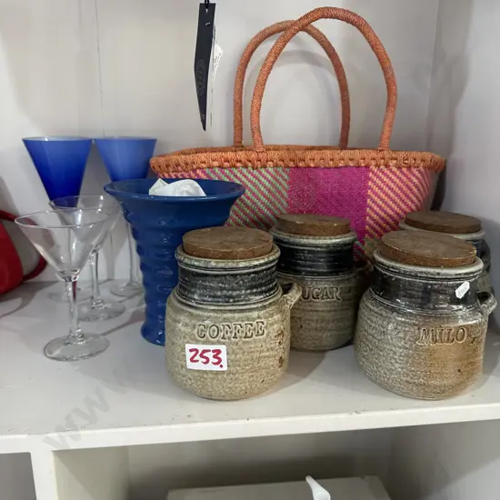pottery, bag etc