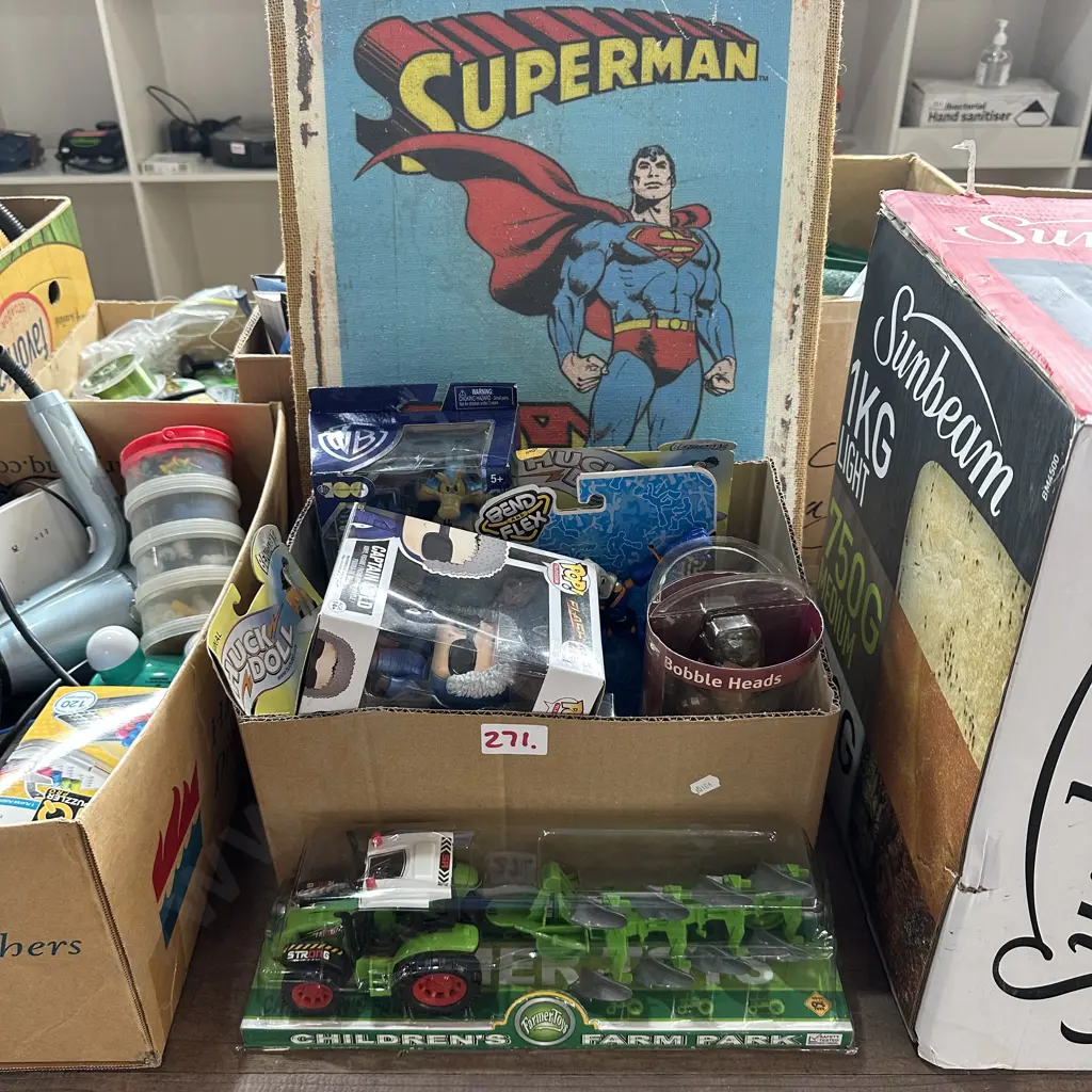 boxed figures, toys and picture Image 1++