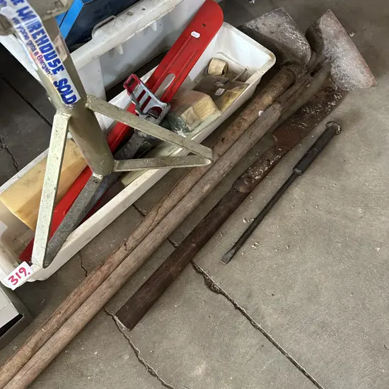 Tools, axel stand and satellite receiver, motor