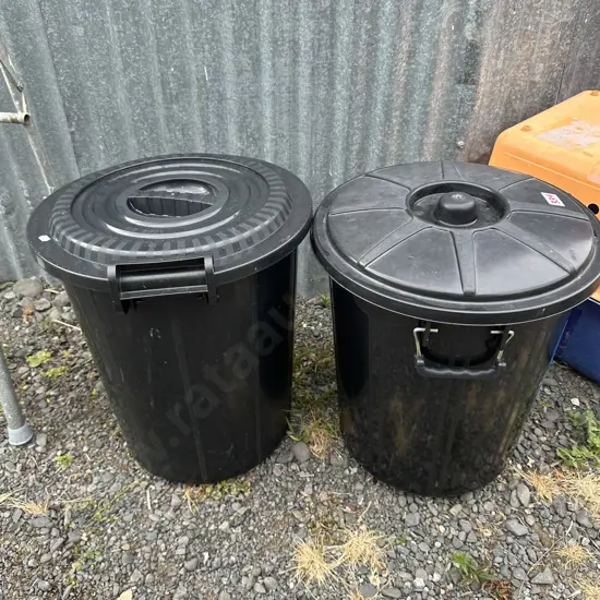Two lidded bins