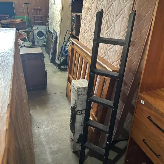 xmas tree and bunk ladder