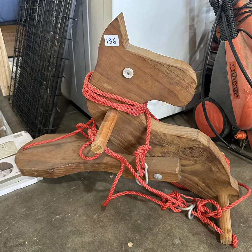 wooden horse swing Image 1++