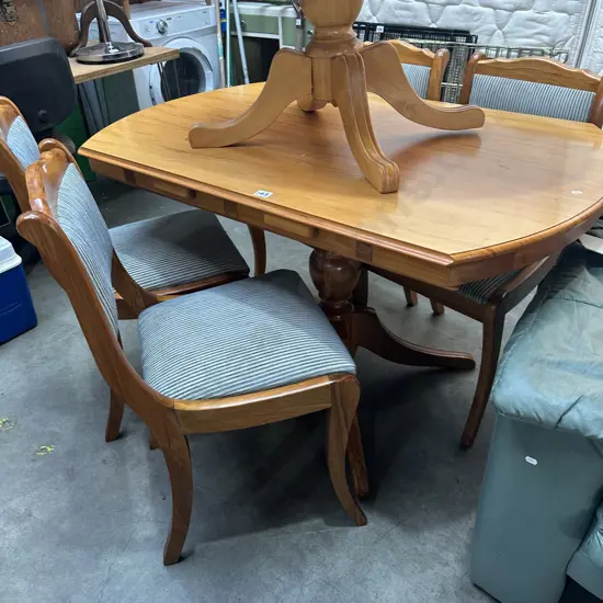 Rimu table and 4 chairs