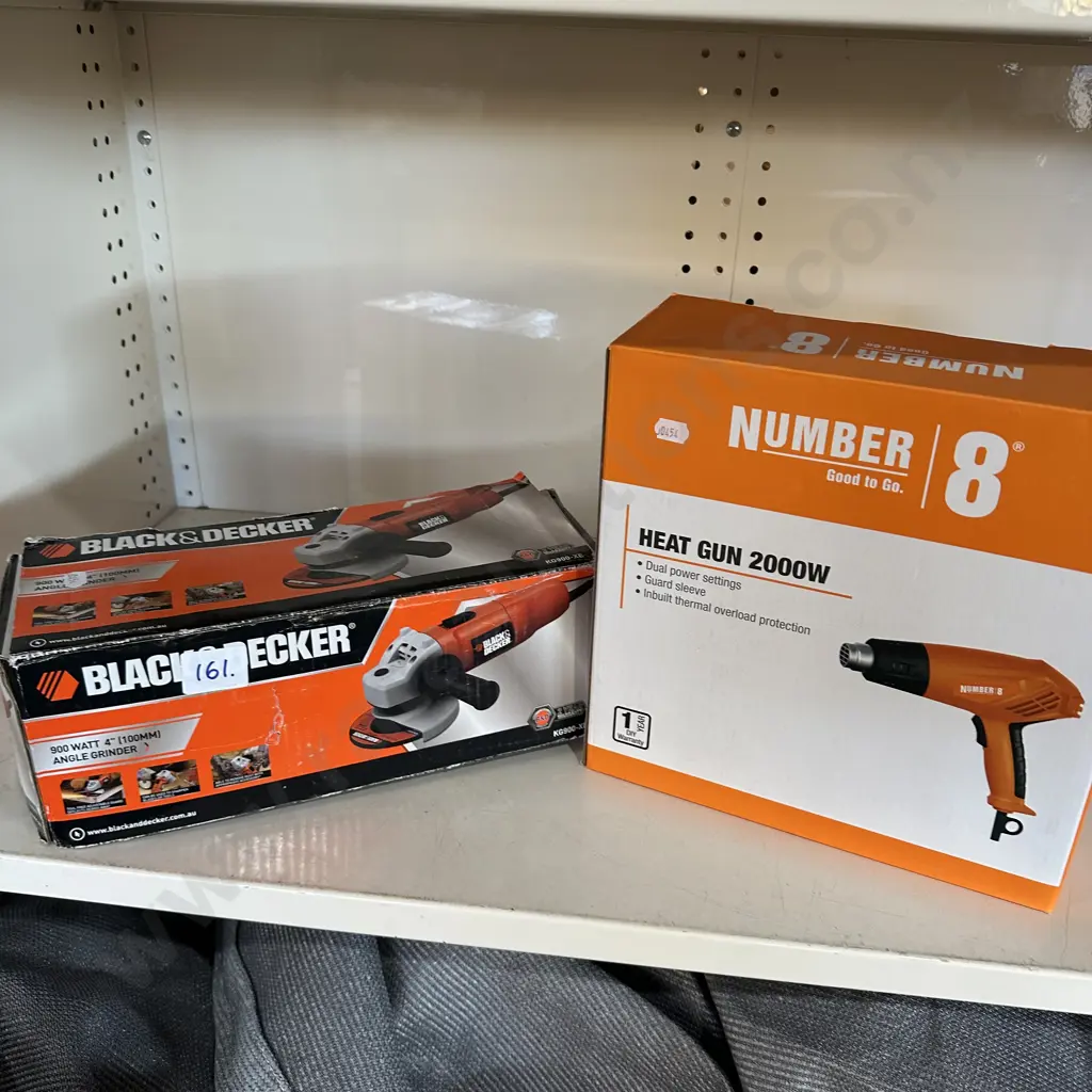 angle grinder and heat gun Image 1++