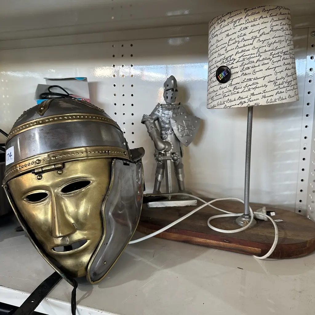 battle helmet and lamp Image 1++