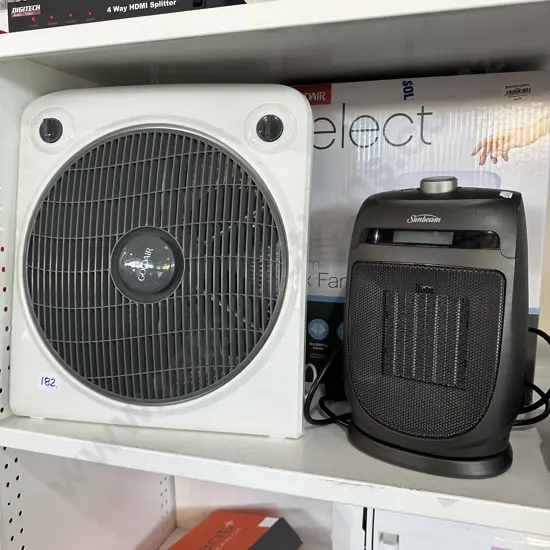 heater and boxed fan
