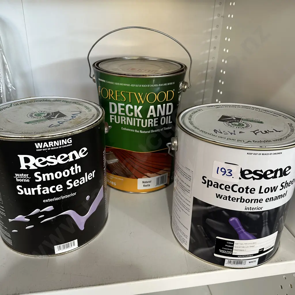 2 full tins and part oil tin Image 1++