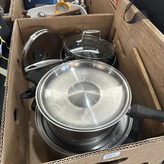 Pots and bread boards