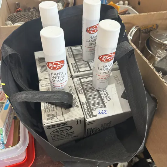 40 cans of Hand sanitiser spray
