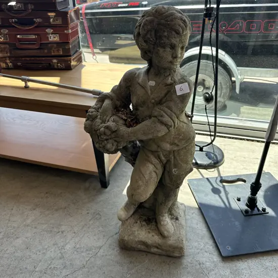 concrete garden statue