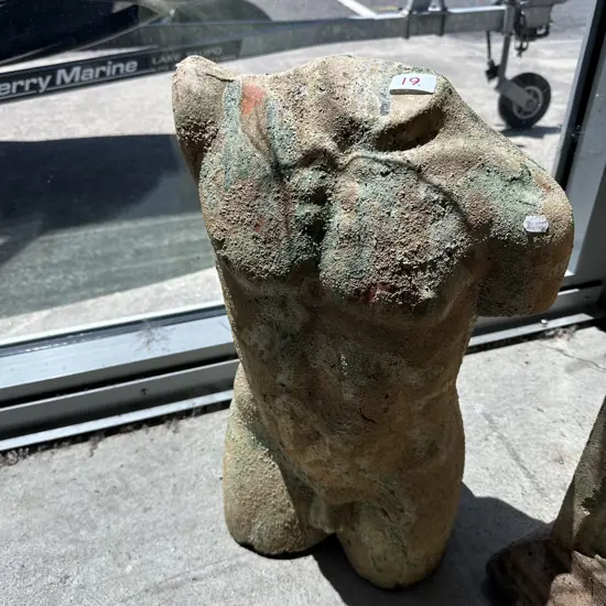 Terracotta bust with patina