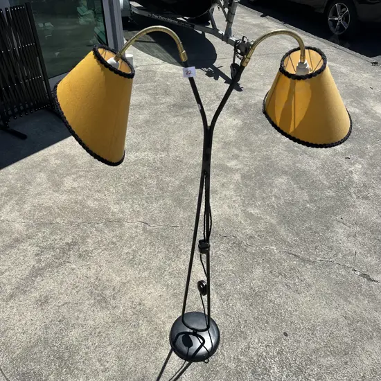 1960s twin lamp with rewired modern plug