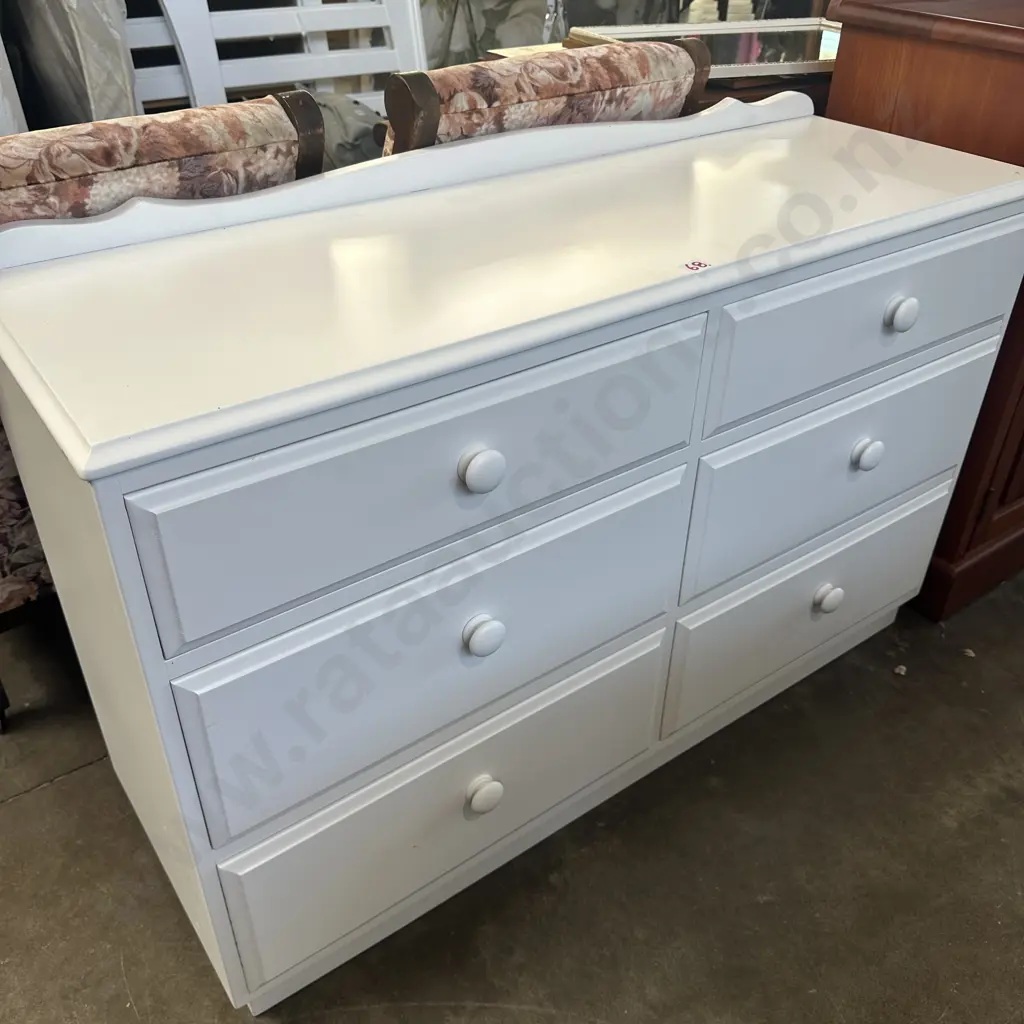 6 draw Pine lowboy Image 1++