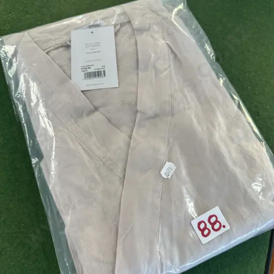 Linen bathrobe S/M rrp $159