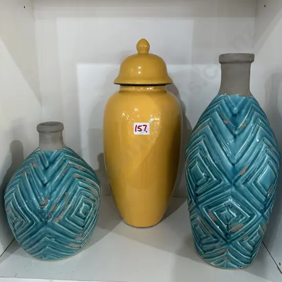 Three vases