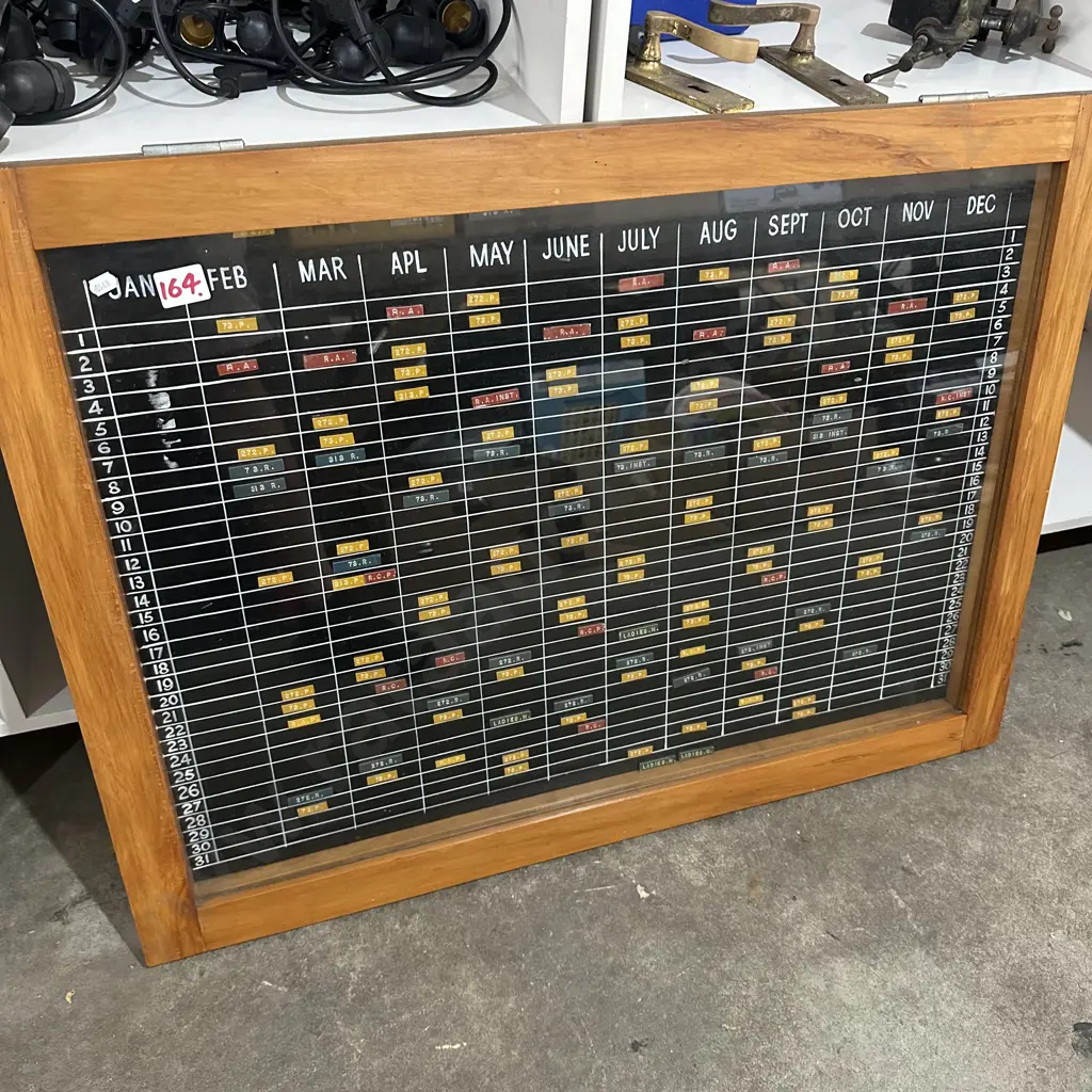 Rimu framed calendar box Image 1++