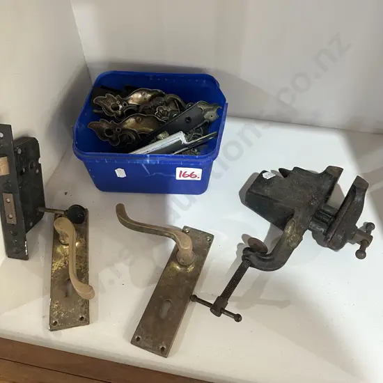 Mini vice and door handle hardware