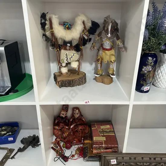 Figures and handmade paper etc.