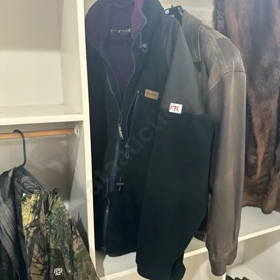 Wilderness fleece large size and Kings road leather jacket