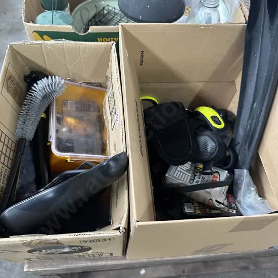 Two boxes bike accessories (not the splash board)