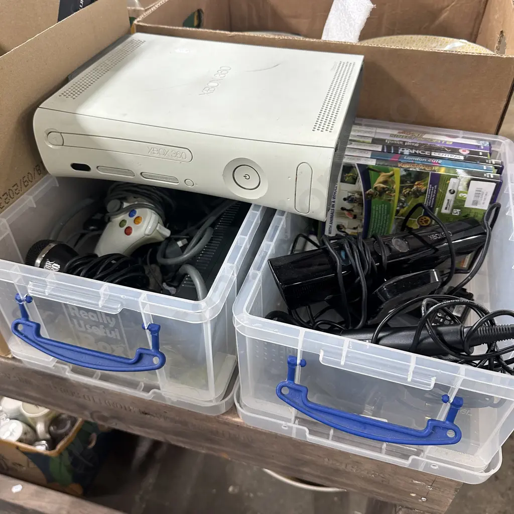 XBox 360, games, controllers and microphones etc. Image 1++
