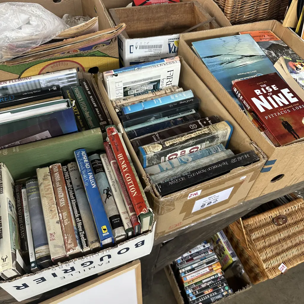 Four boxes of books Image 1++