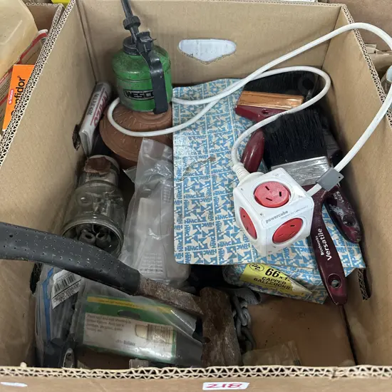 Hatchet, power cube, wesco oiler etc.