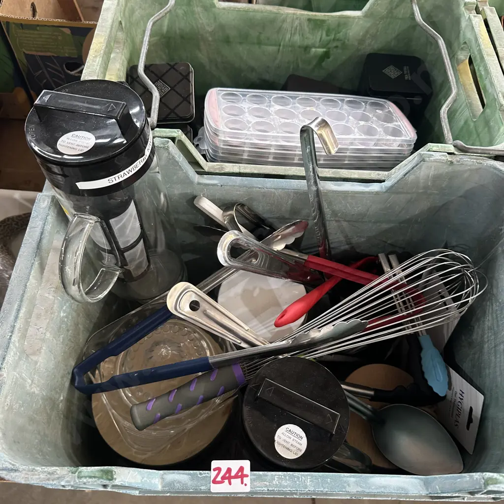 2 bins of utensils etc Image 1++