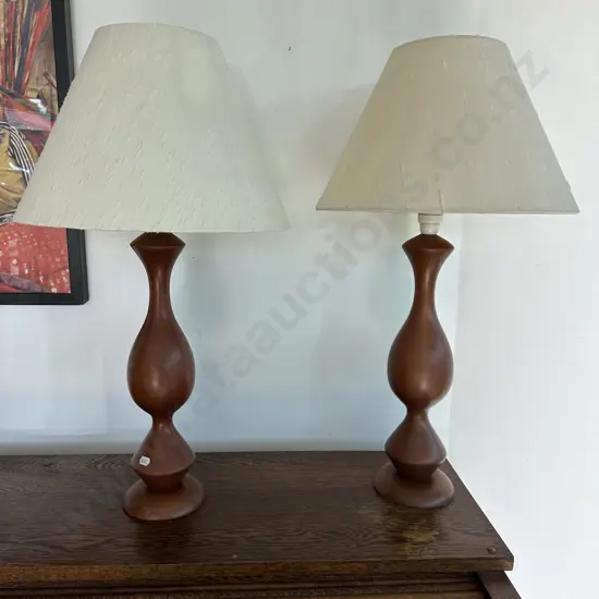 Pr 60s wooden lamps