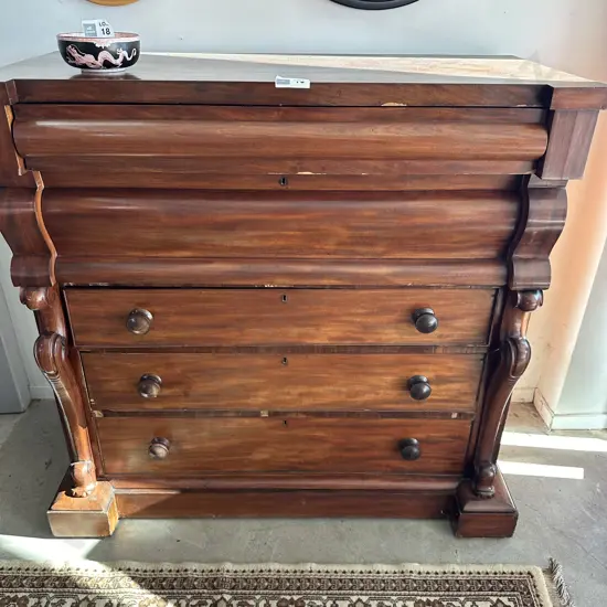 Victorian scotch chest- some damage