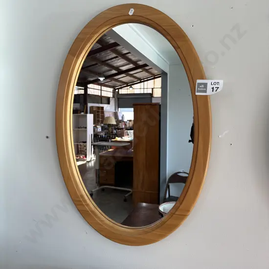 Rimu framed mirror