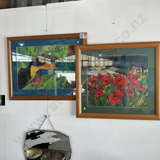 2 x decorative pictures