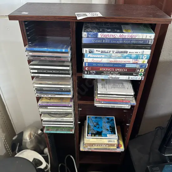 CDs and DVDs plus stand
